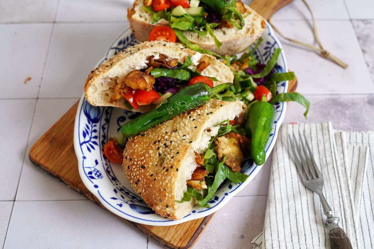 Veggie Döner mit Räucher Tofu | Bake to the roots