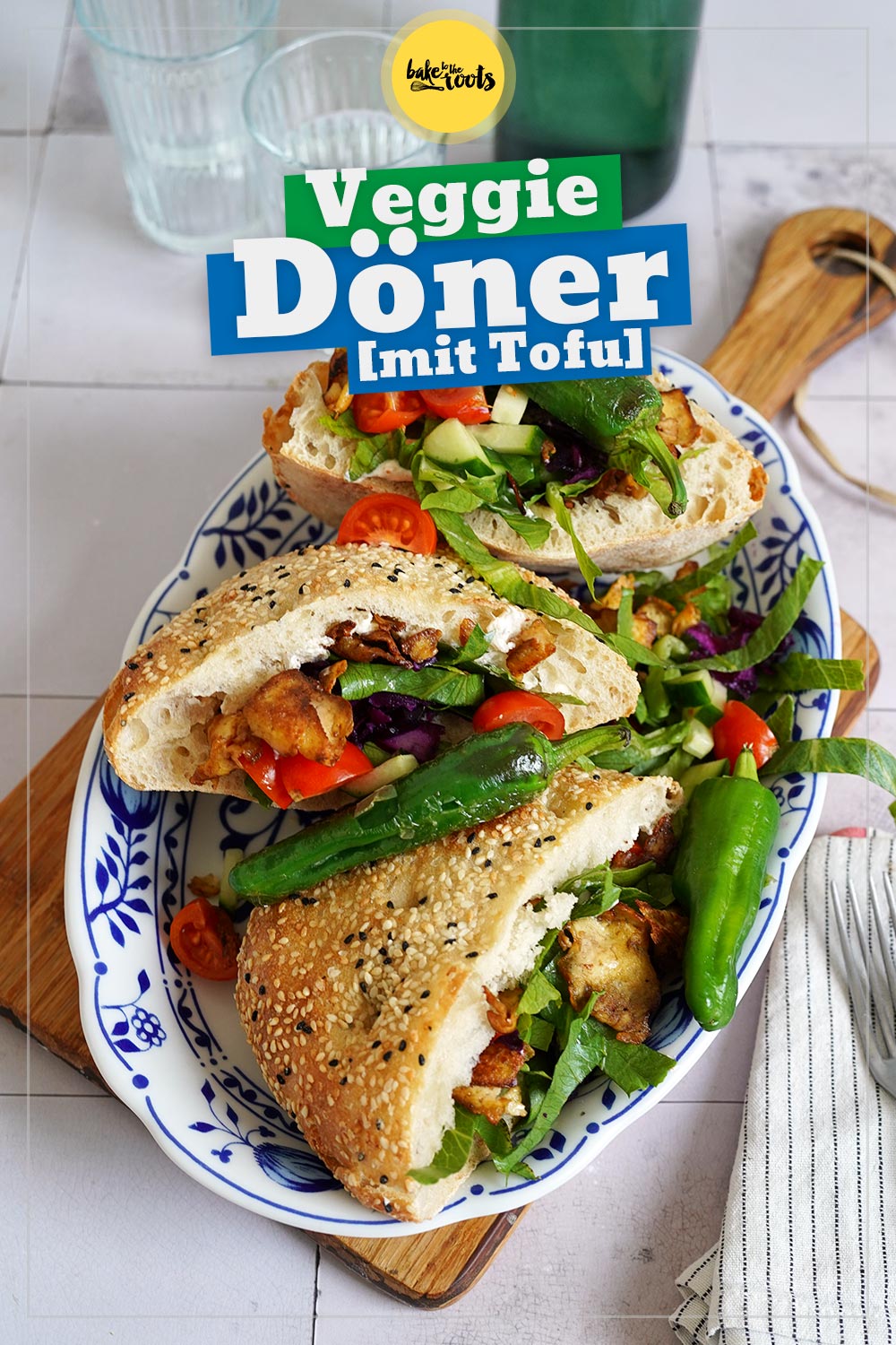 Veggie Döner mit Räucher Tofu | Bake to the roots