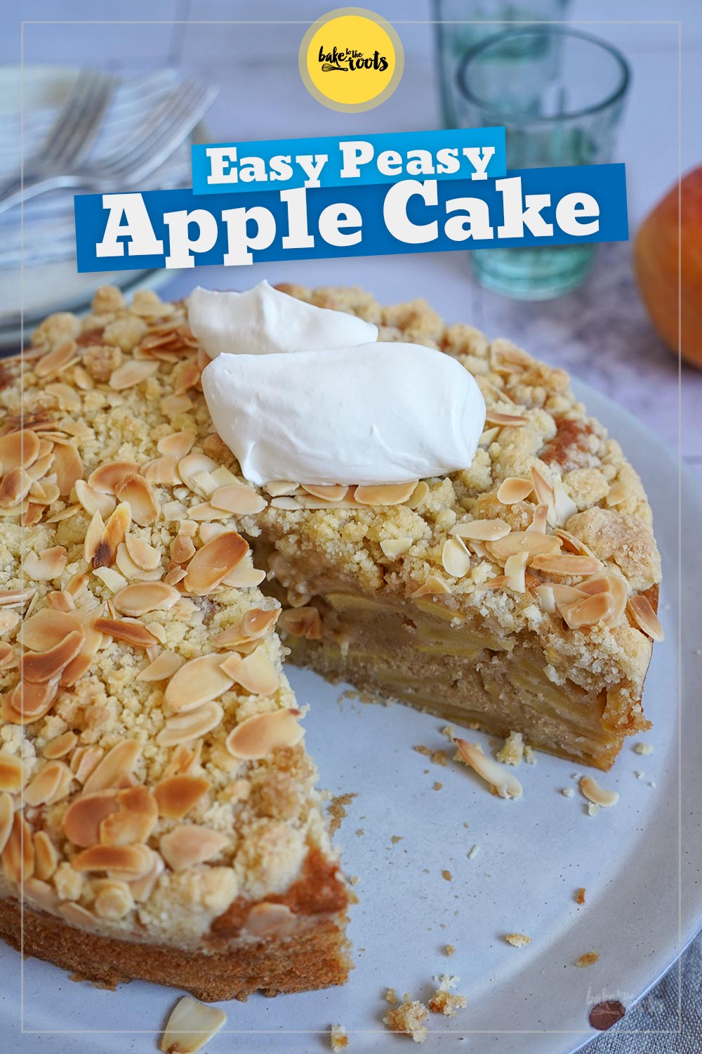 Quick & Easy Apple Crumb Cake | Bake to the roots