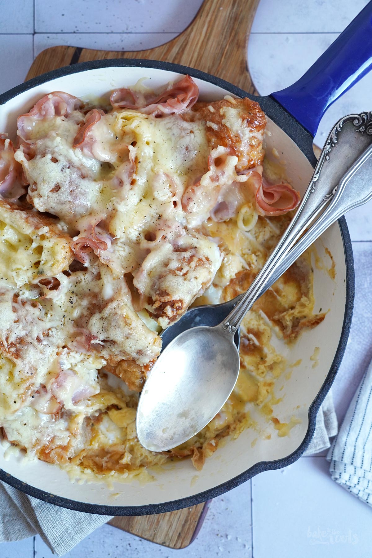 Schinken & Käse Croissant Auflauf | Bake to the roots