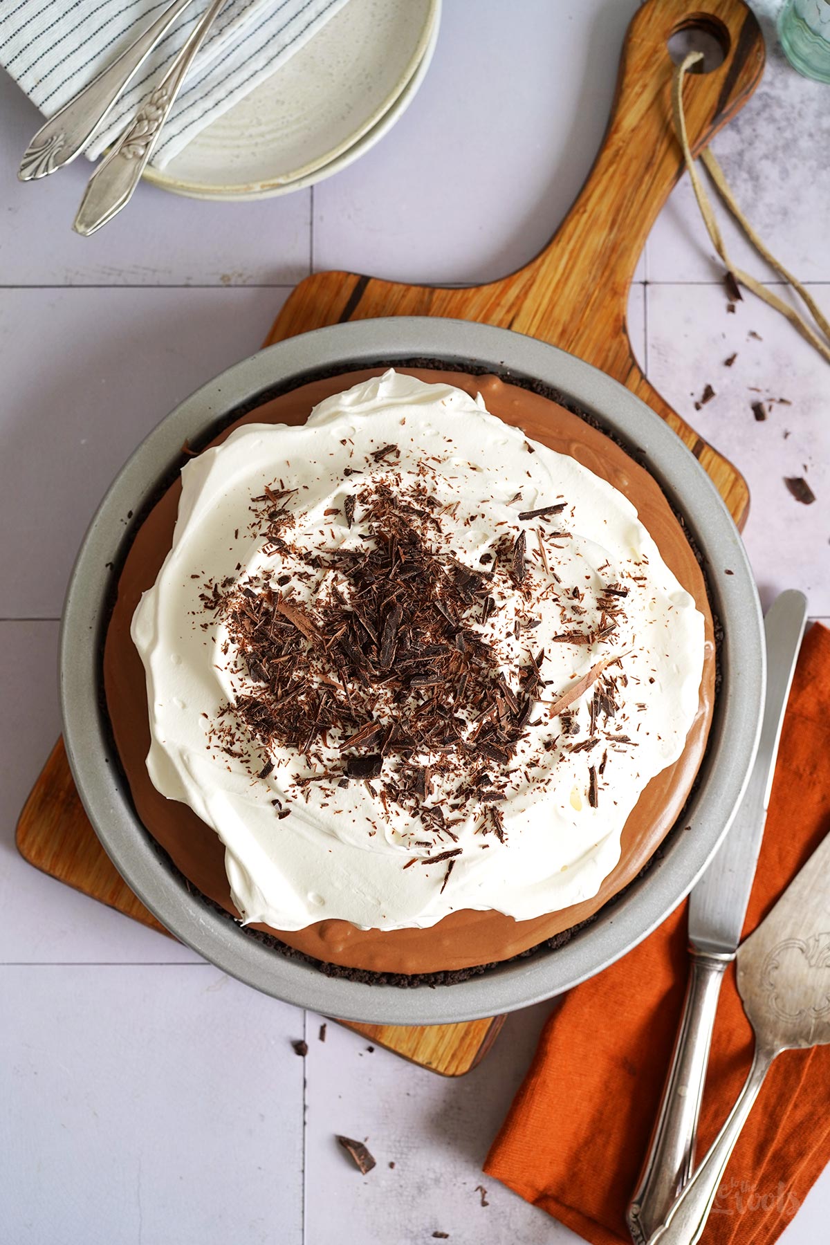 Chocolate Cream Pie | Bake to the roots