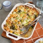 Gnocchi Auflauf mit Hühnchen, Pilzen & Brokkoli | Bake to the roots