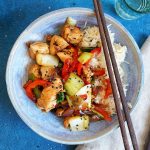 Chicken Teriyaki mit Paprika, Pak Choi & Reis | Bake to the roots