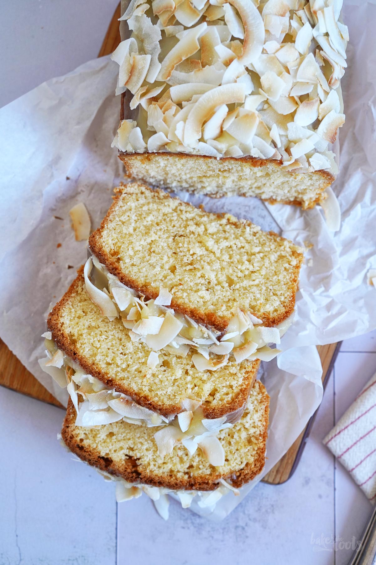 Einfacher Kokosnuss Kastenkuchen | Bake to the roots