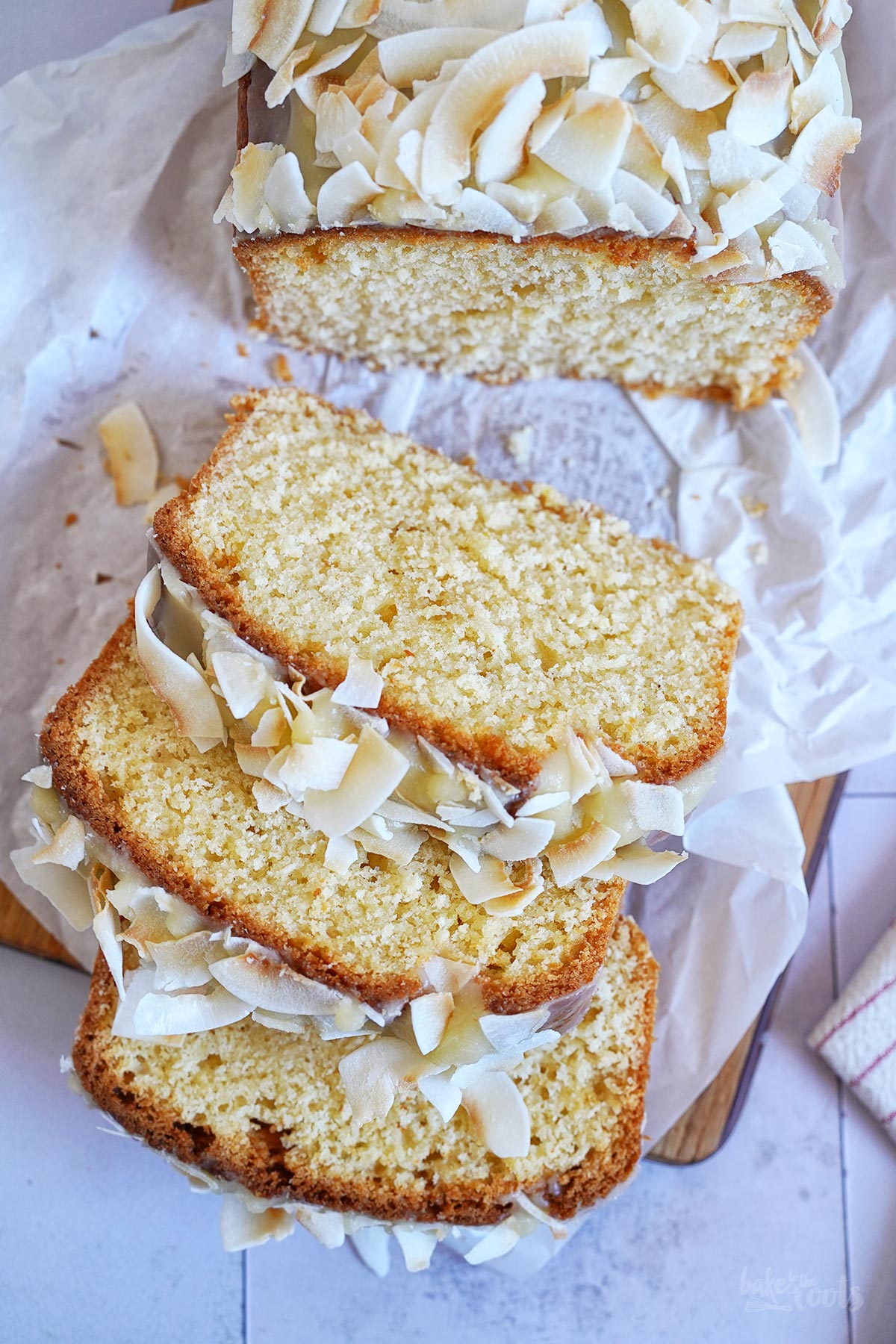 Einfacher Kokosnuss Kastenkuchen | Bake to the roots