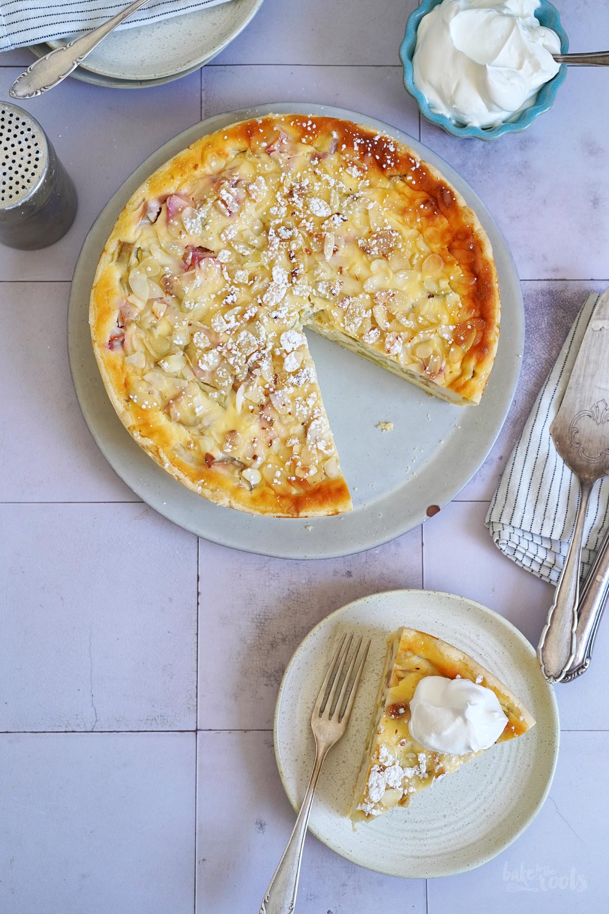 Rhabarber Schmand Kuchen | Bake to the roots