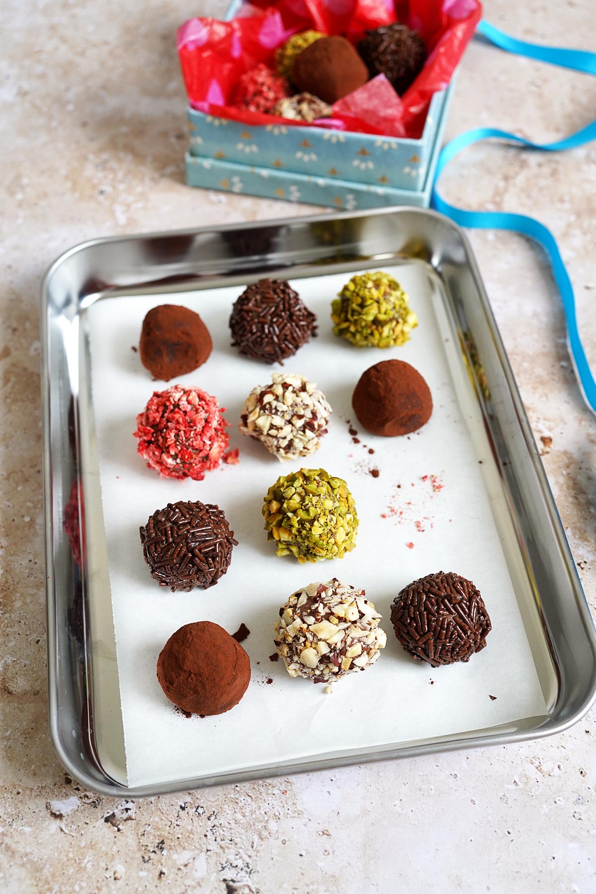 Einfache Schokoladentrüffel | Bake to the roots