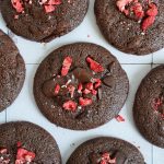 Espresso Strawberry Brownie Cookies | Bake to the roots