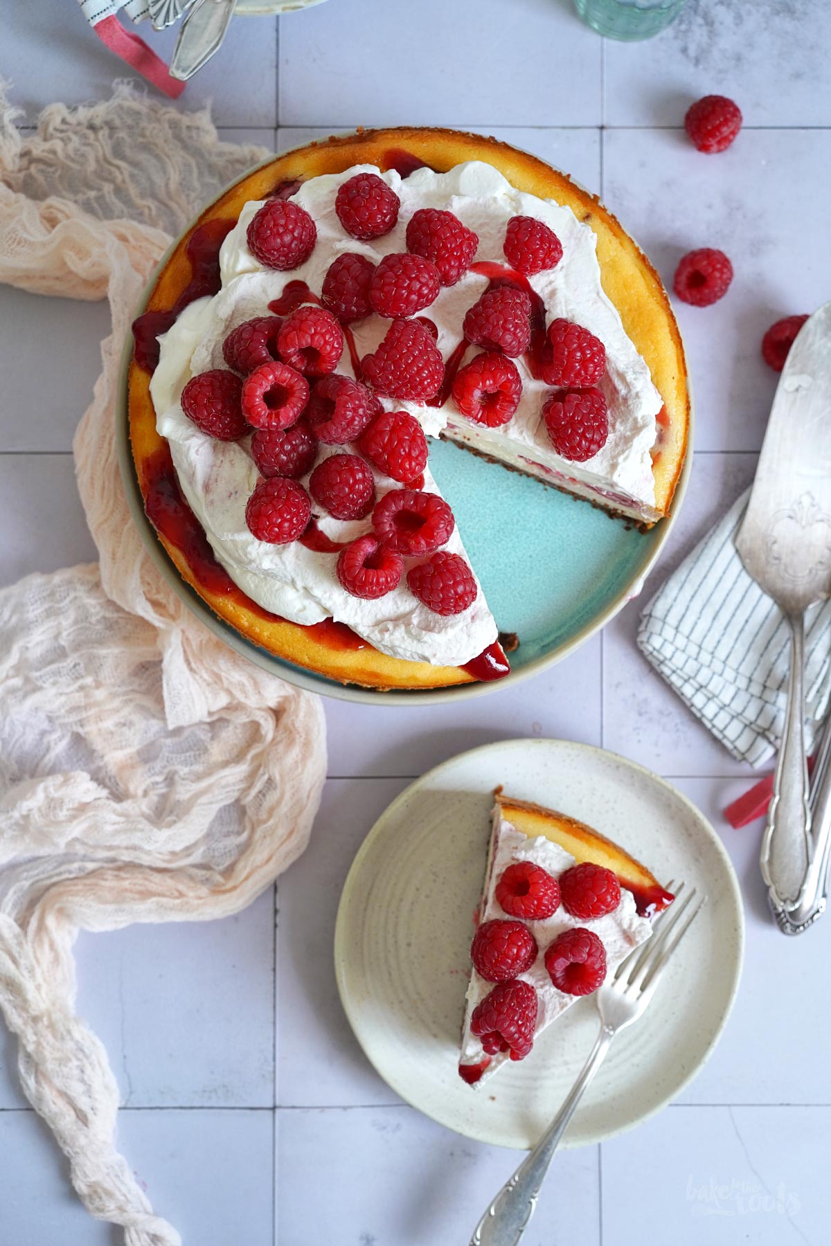 Einfacher Himbeeren Cheesecake | Bake to the roots