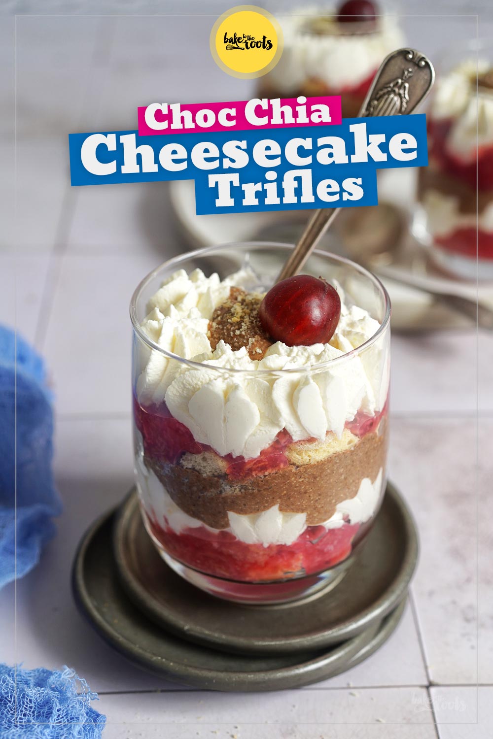 Schokolade Chia Pudding Cheesecake Trifles | Bake to the roots