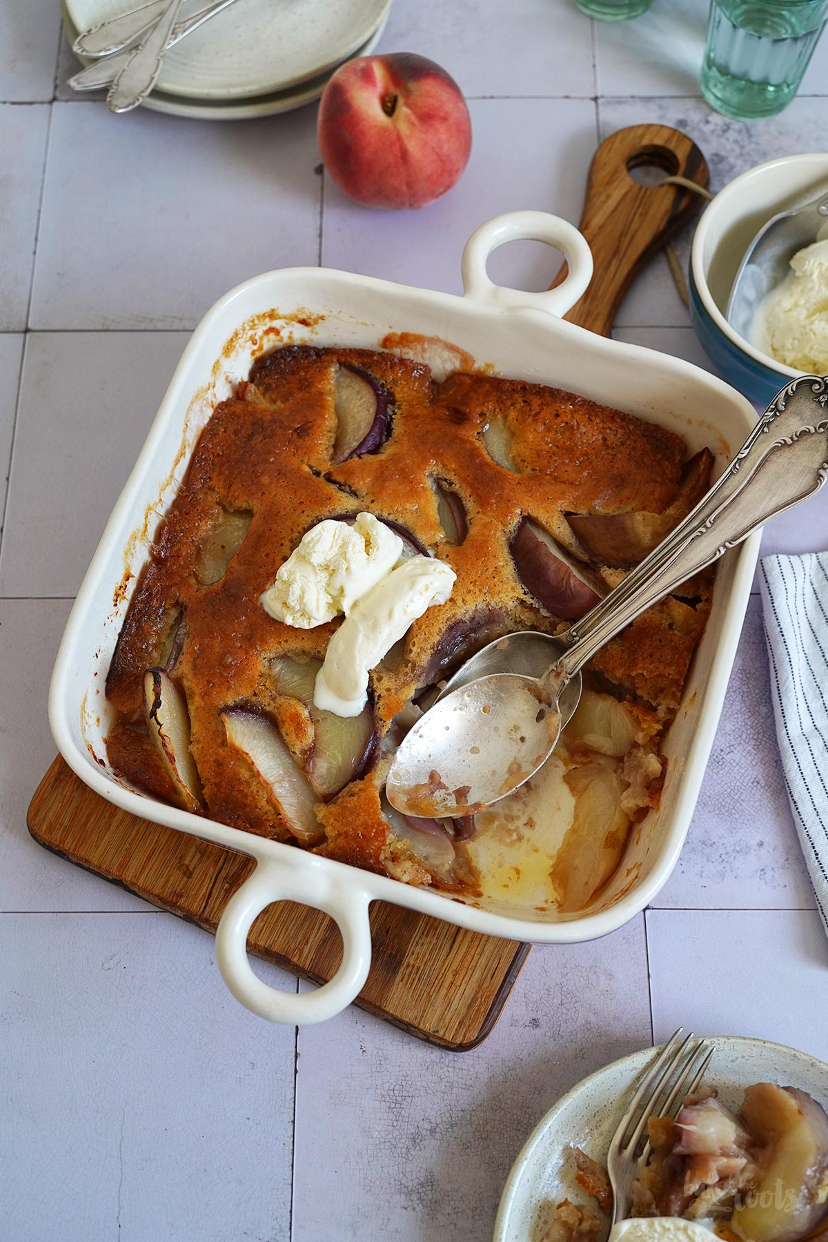 Classic Peach Cobbler | Bake to the roots