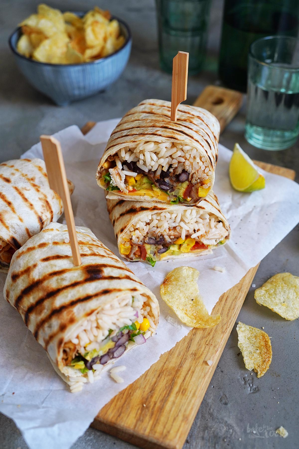 Chipotle Chicken Wraps | Bake to the roots