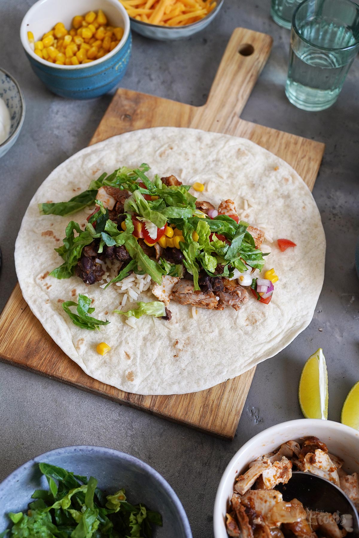Chipotle Chicken Wraps | Bake to the roots