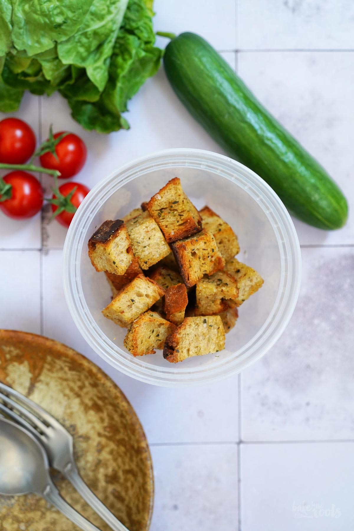 Einfache & Schnelle Croûtons aus dem AirFryer | Bake to the roots