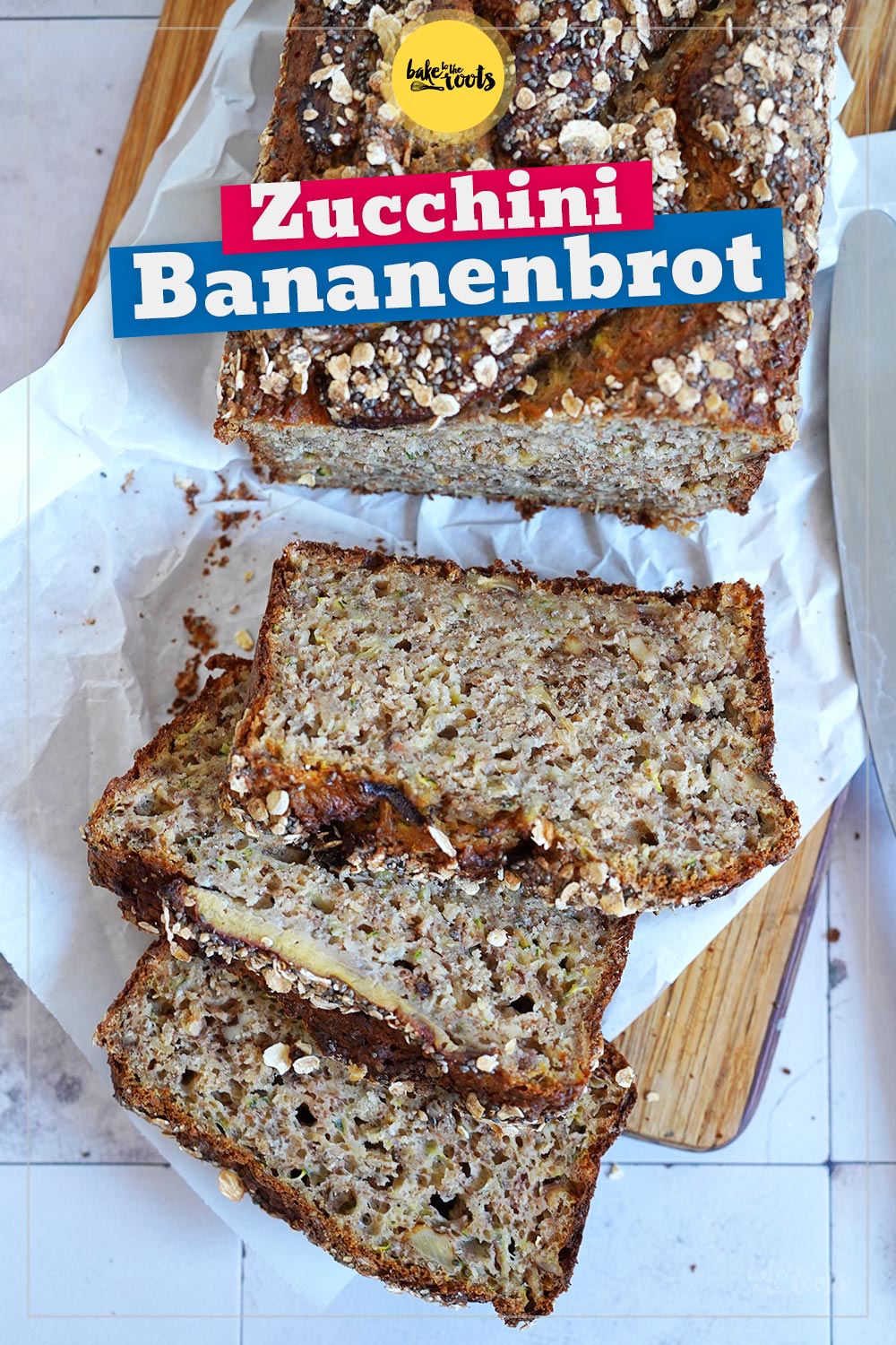 Zucchini Bananenbrot (zuckerfrei) | Bake to the roots