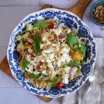 Couscous Salat mit Tomaten, Gurke & Za'atar | Bake to the roots