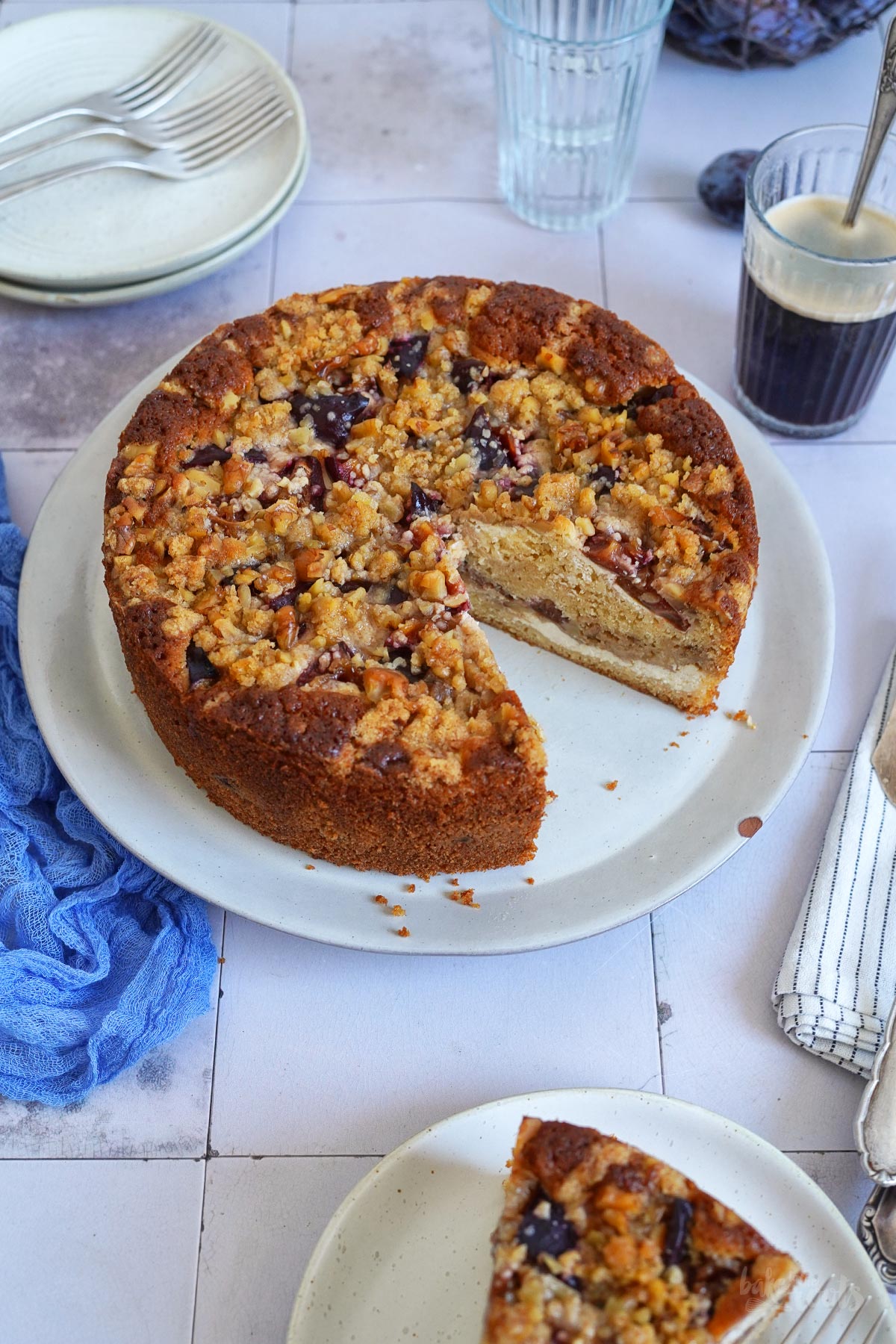 Zwetschgen Streusel Käsekuchen | Bake to the roots