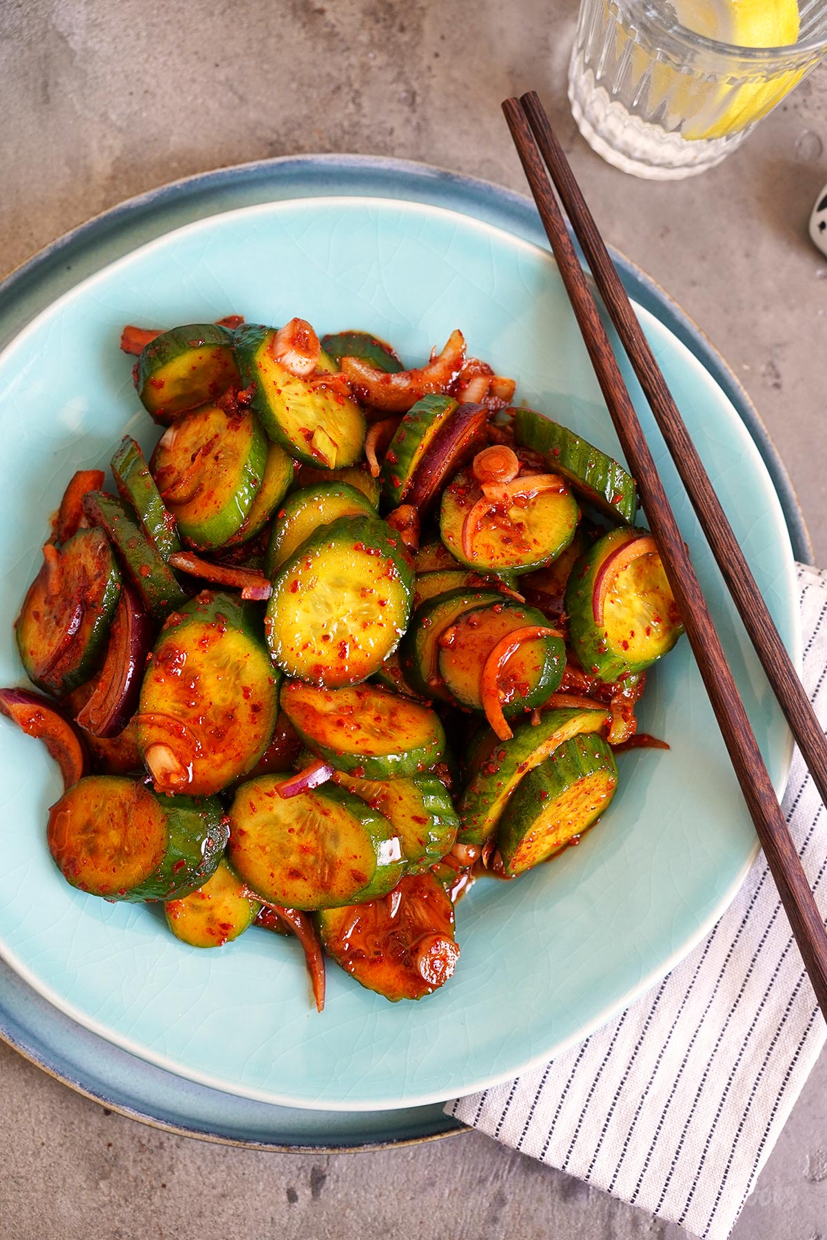 Koreanischer Gurkensalat (mit Gochugaru) | Bake to the roots