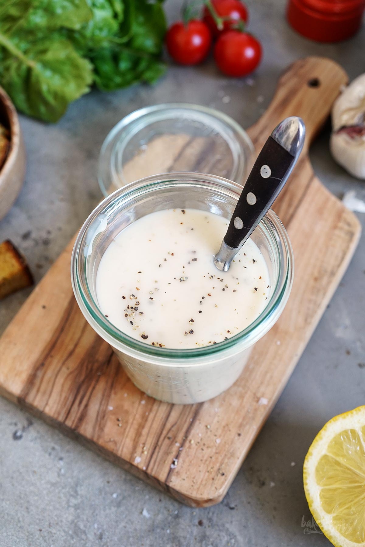 Homemade Caesar Salad Dressing | Bake to the roots
