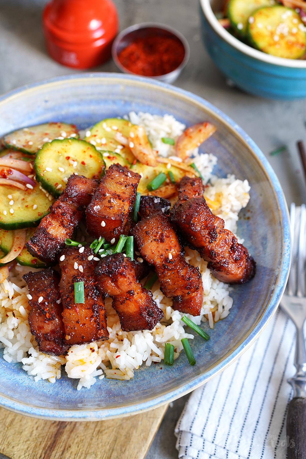 Crispy Pork Belly (aus dem AirFryer) | Bake to the roots