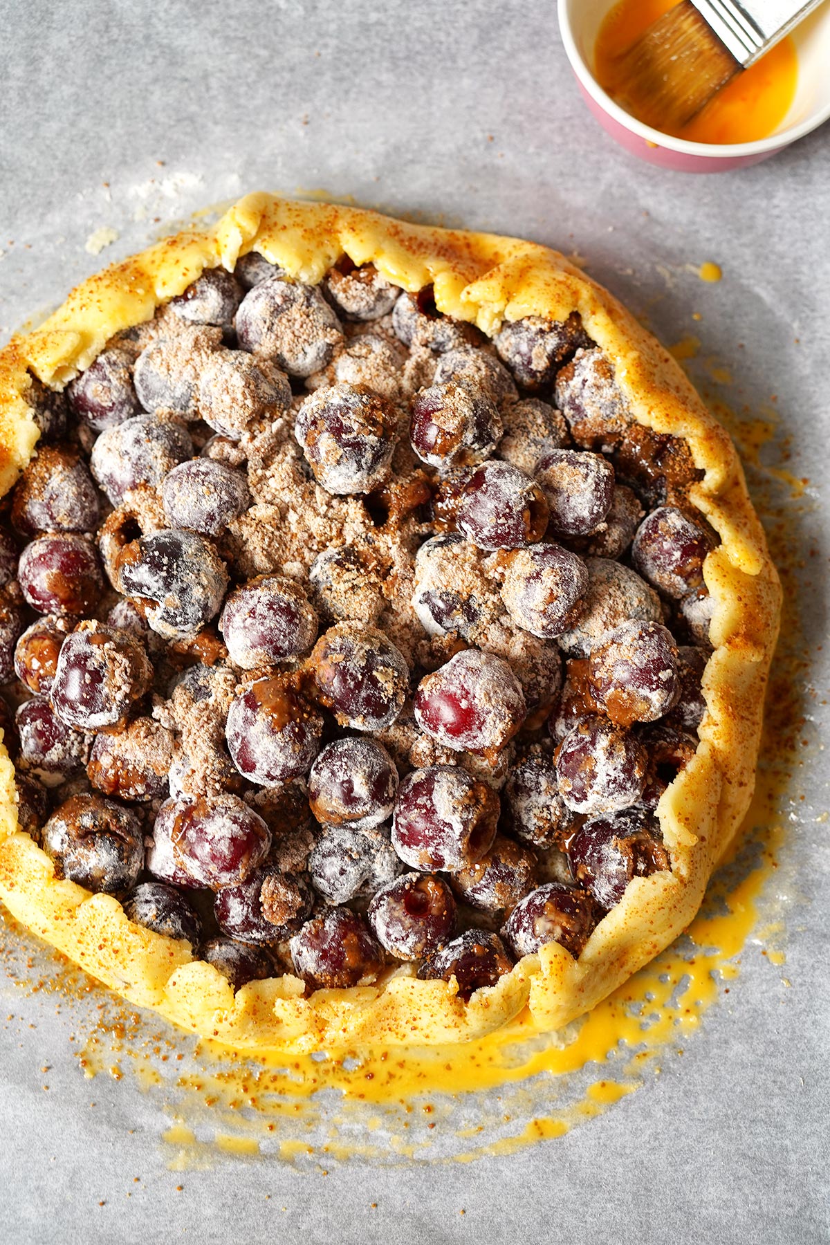 Einfache Galette mit Kirschen | Bake to the roots