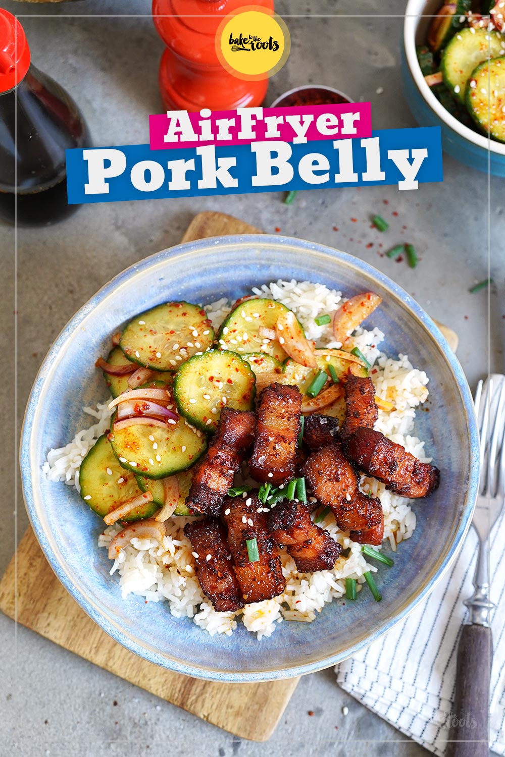 Crispy Pork Belly (aus dem AirFryer) | Bake to the roots