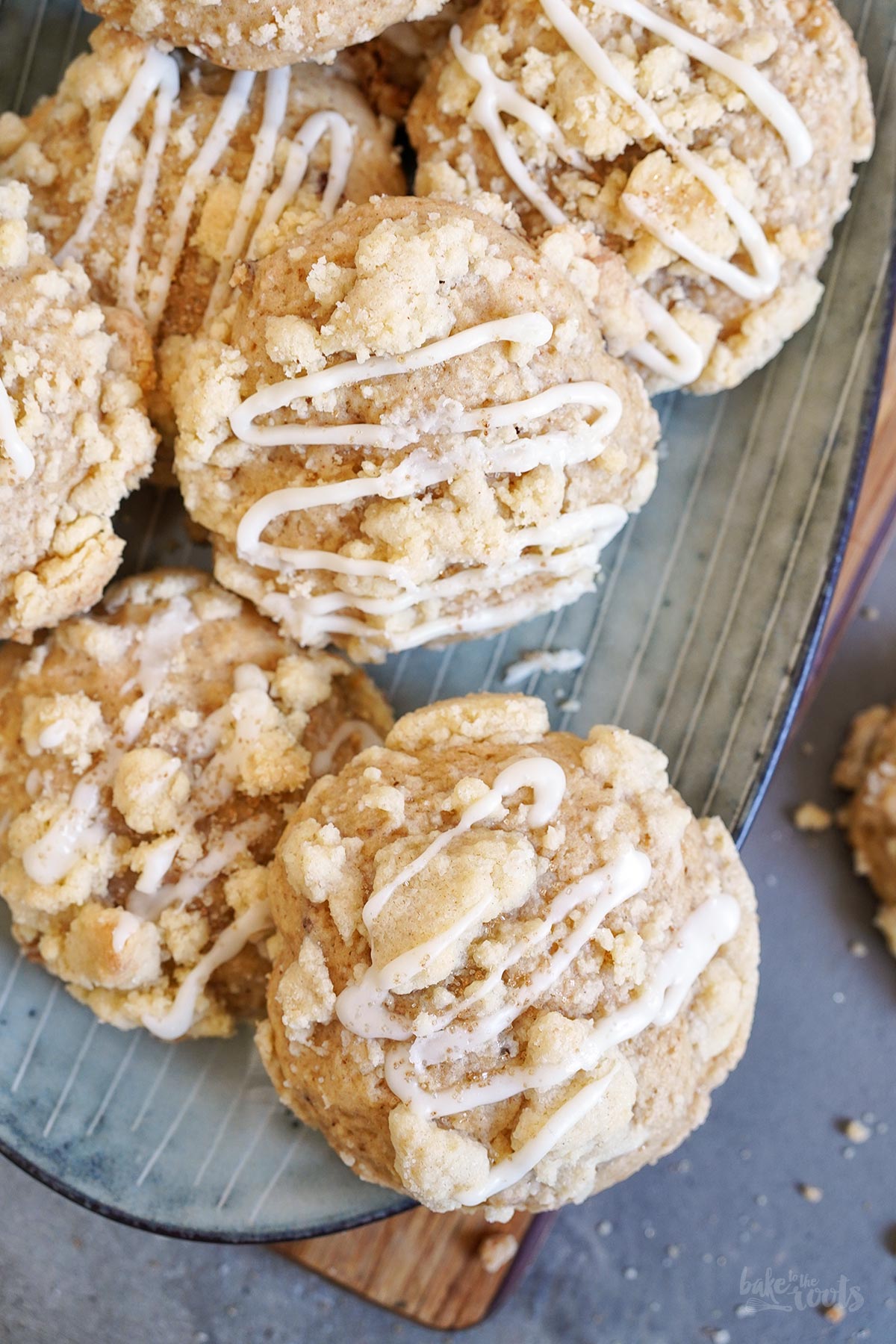 Apfelmus Streusel Cookies | Bake to the roots