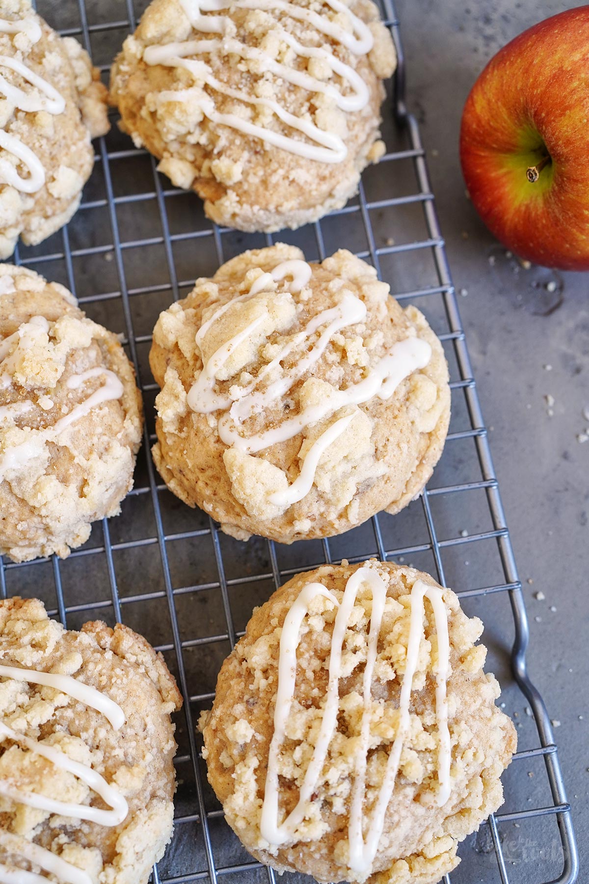 Apfelmus Streusel Cookies | Bake to the roots