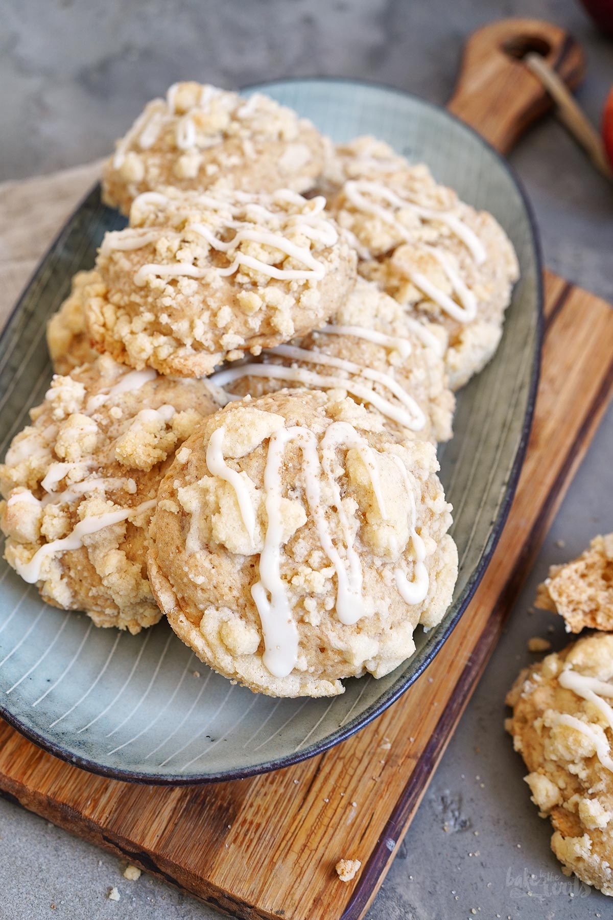 Apfelmus Streusel Cookies | Bake to the roots