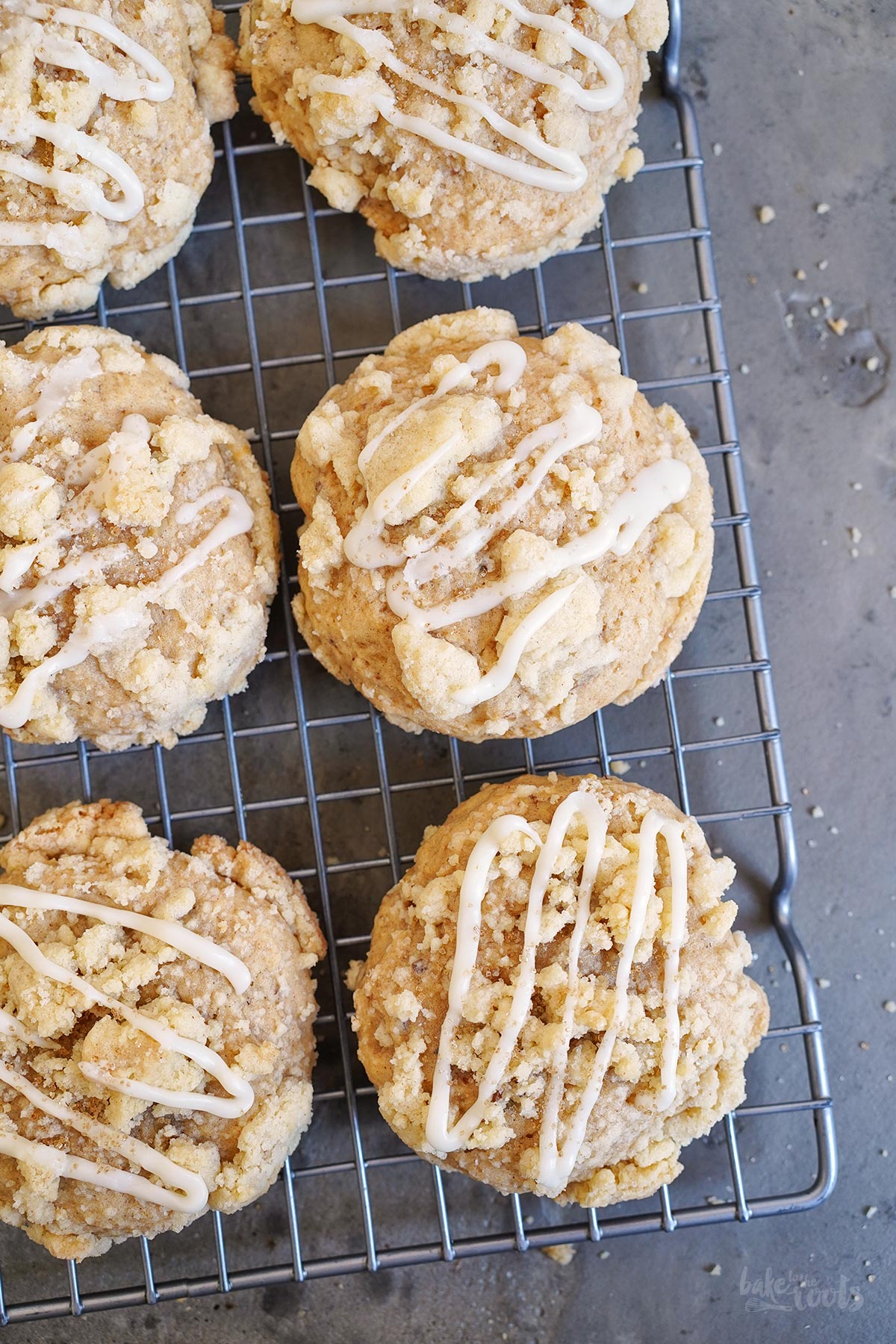 Apfelmus Streusel Cookies | Bake to the roots