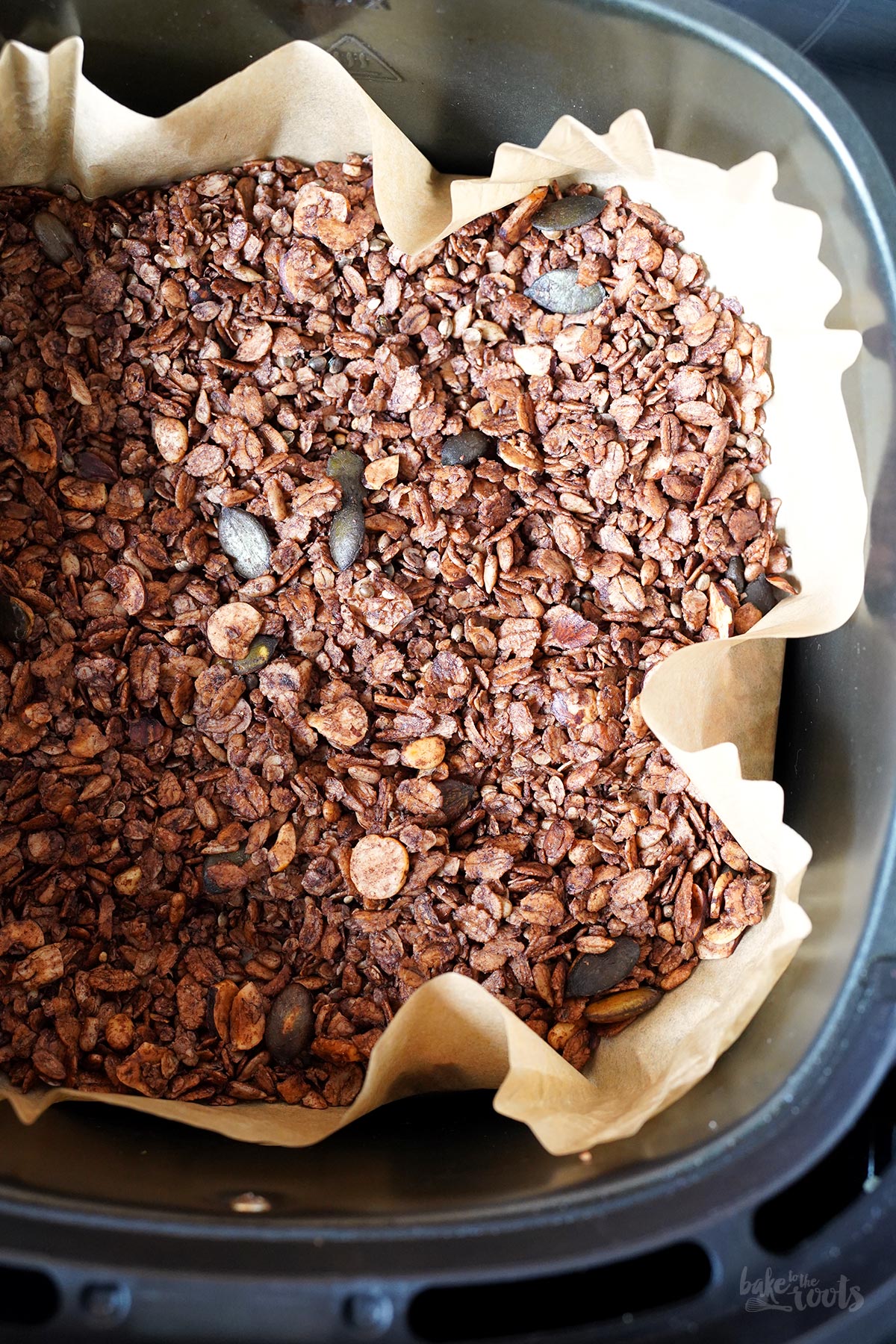 Einfaches Schoko Granola (aus dem AirFryer) | Bake to the roots