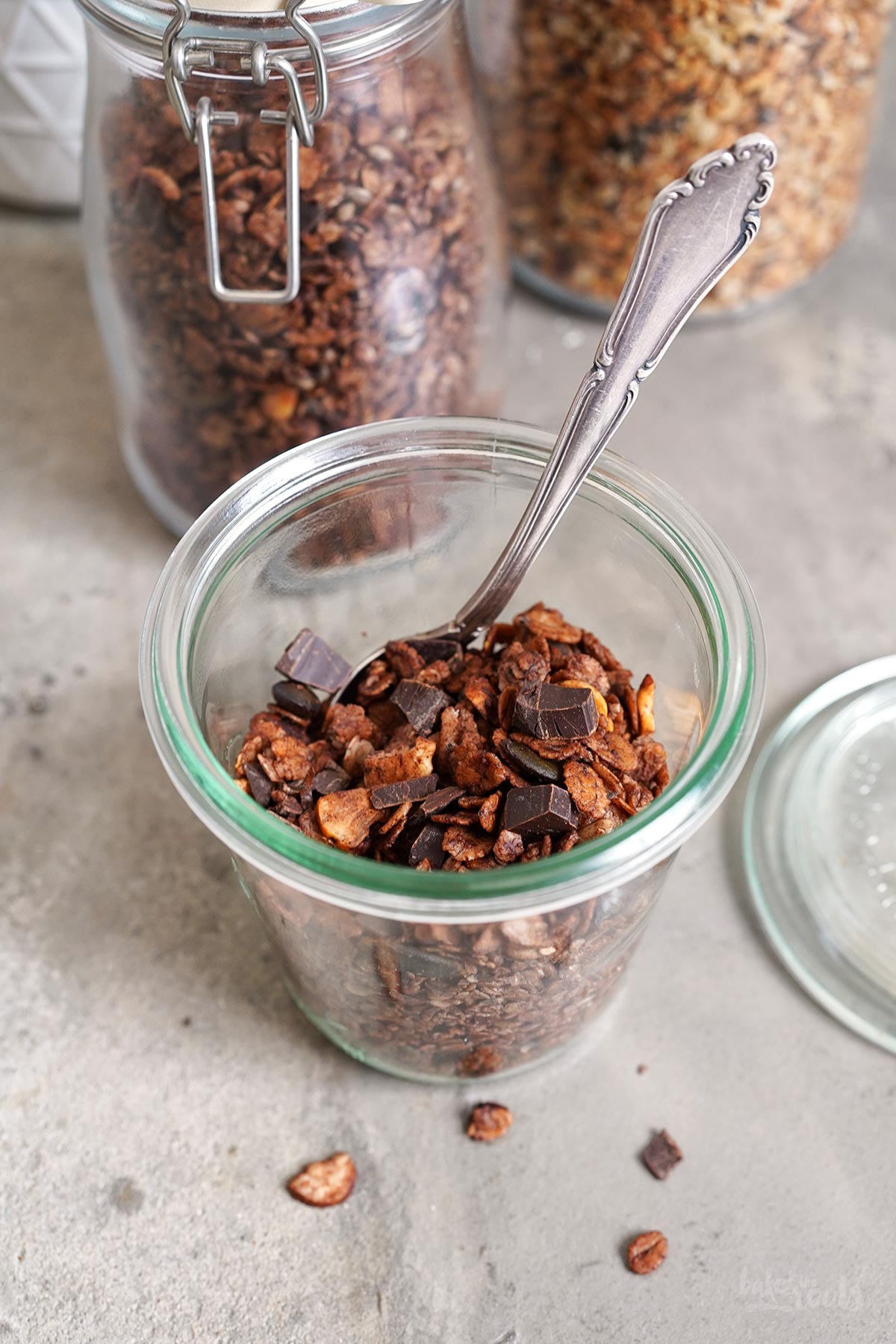 Einfaches Schoko Granola (aus dem AirFryer) | Bake to the roots