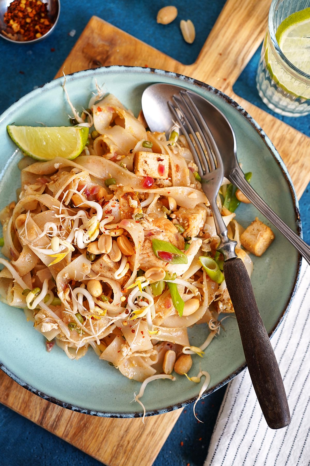 Einfaches Pad Thai (mit Hühnchen) | Bake to the roots