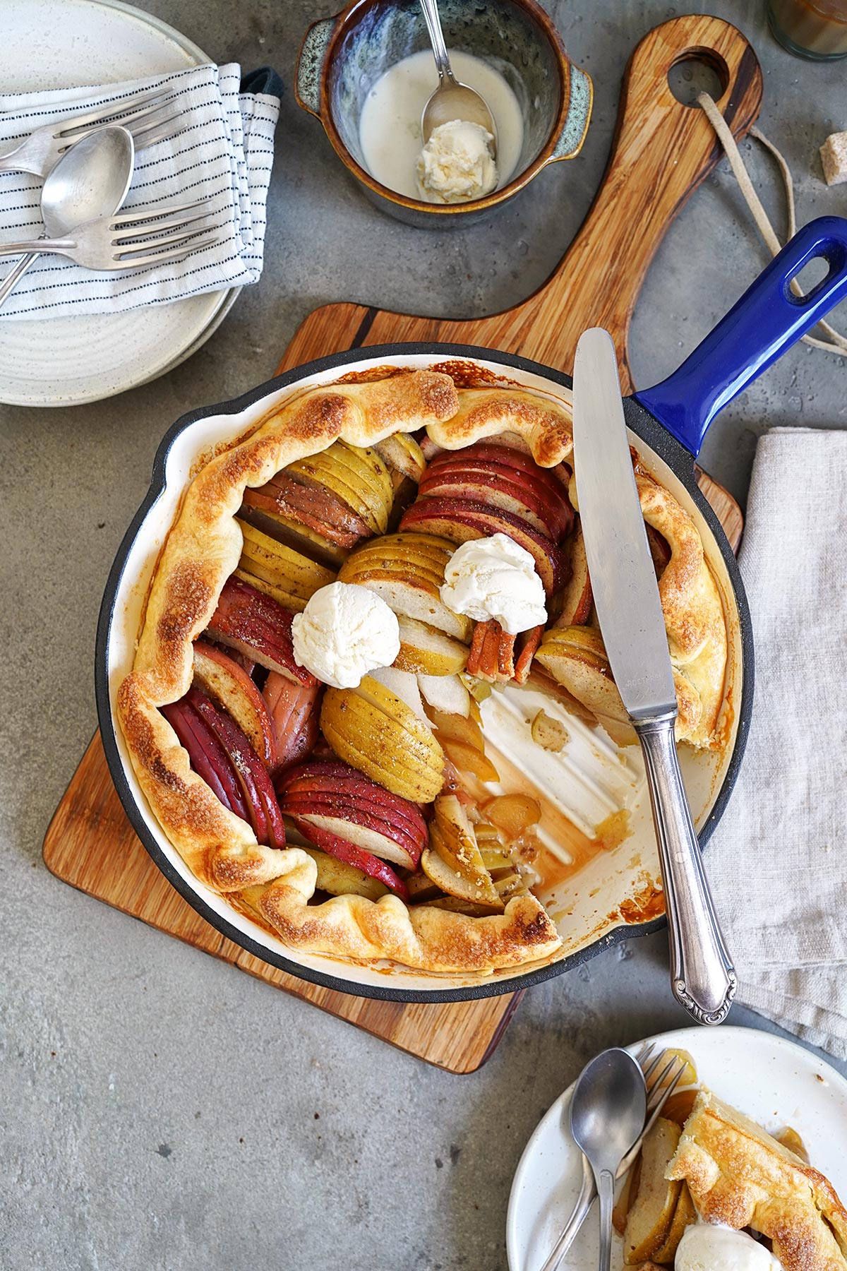 Einfache Apfel Galette | Bake to the roots
