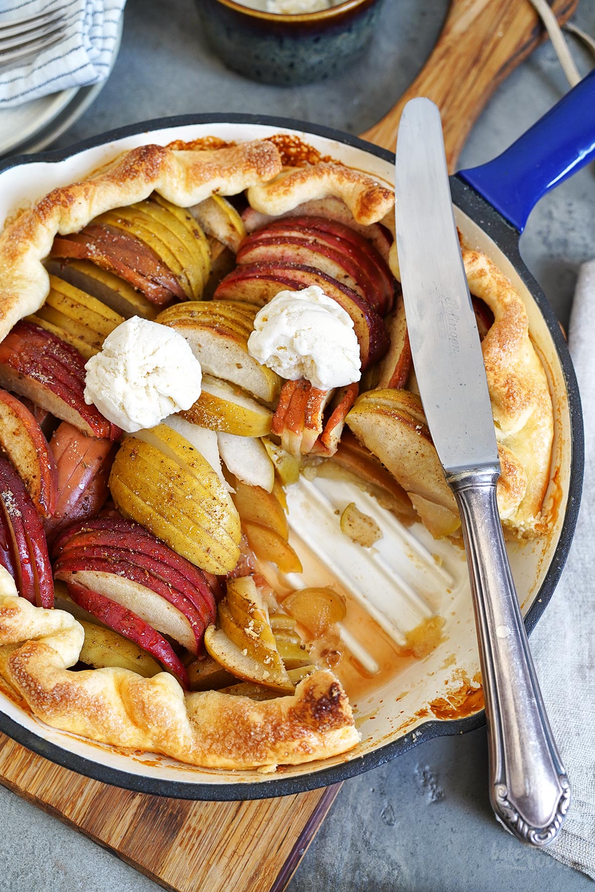 Einfache Apfel Galette | Bake to the roots