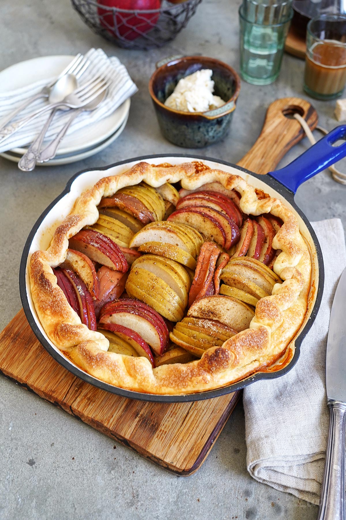 Einfache Apfel Galette | Bake to the roots