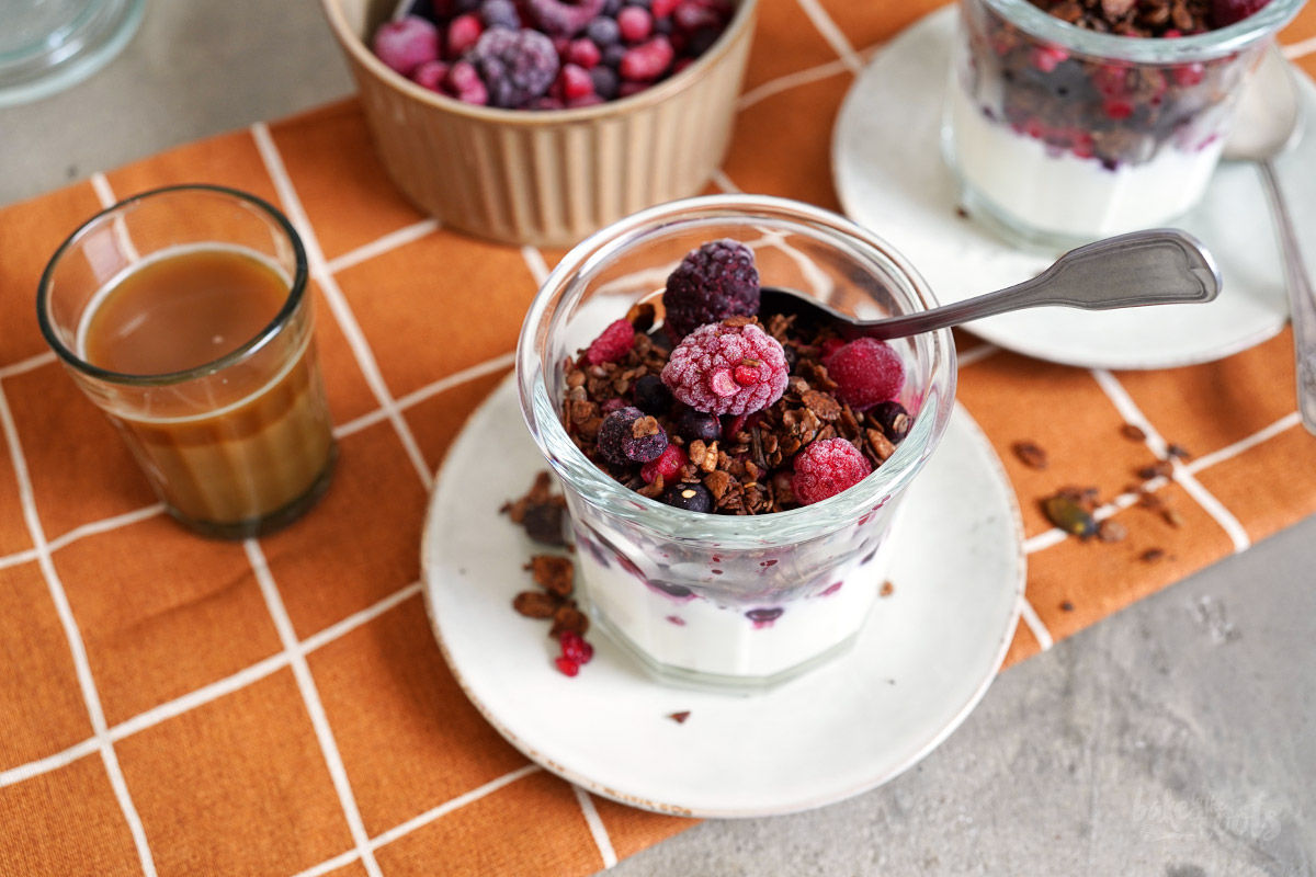 Einfaches Schoko Granola (aus dem AirFryer) | Bake to the roots