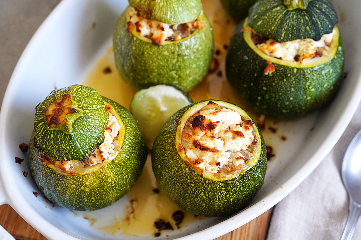 Gefüllte Zucchini mit Mediterranem Reis | Bake to the roots