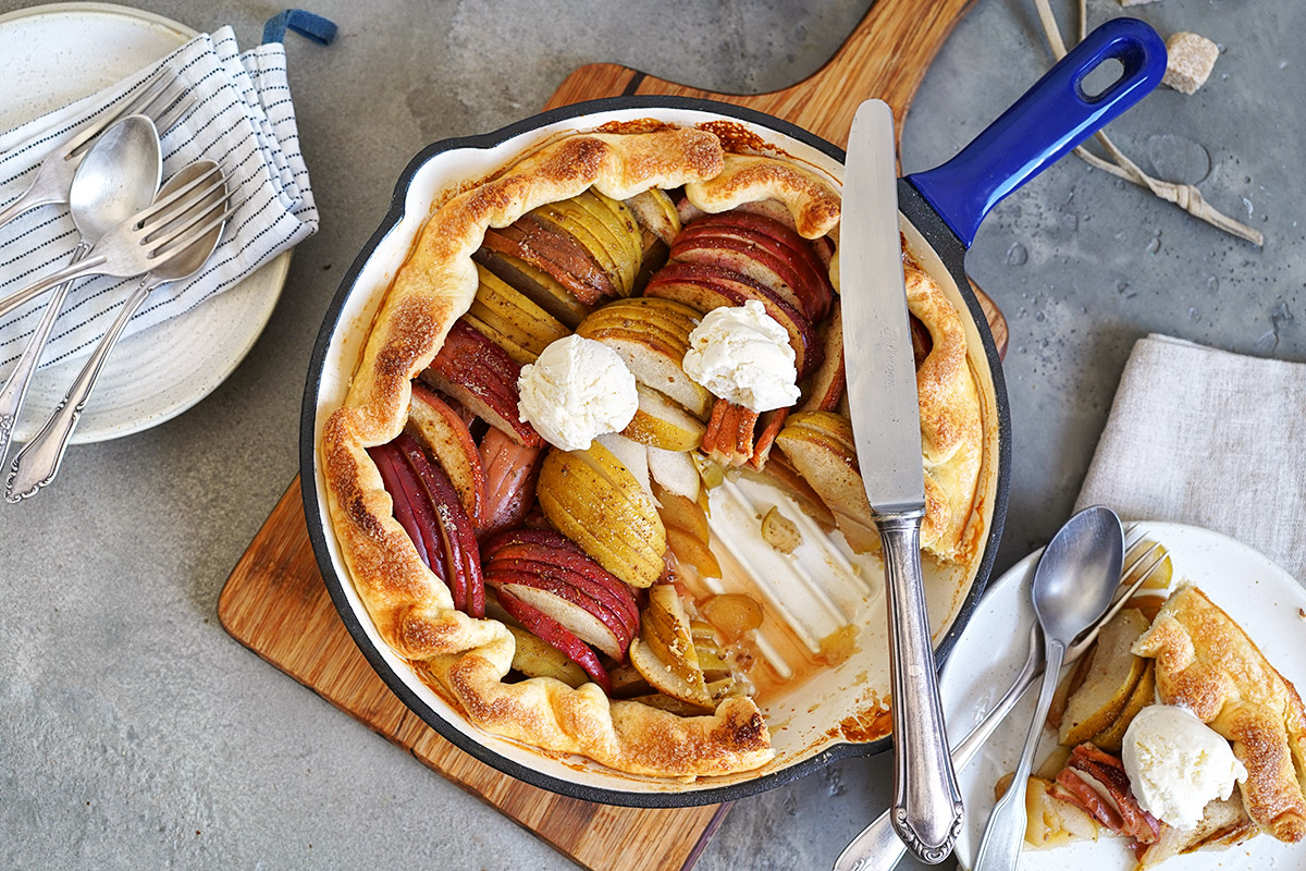 Einfache Apfel Galette | Bake to the roots