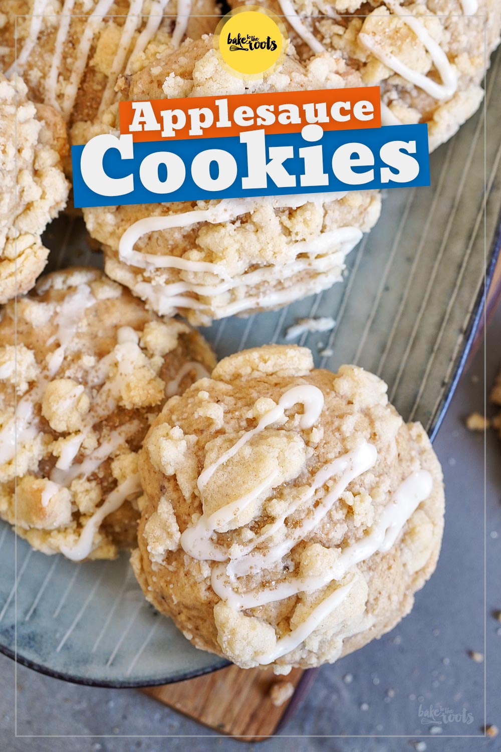 Apple Sauce Streusel Cookies | Bake to the roots