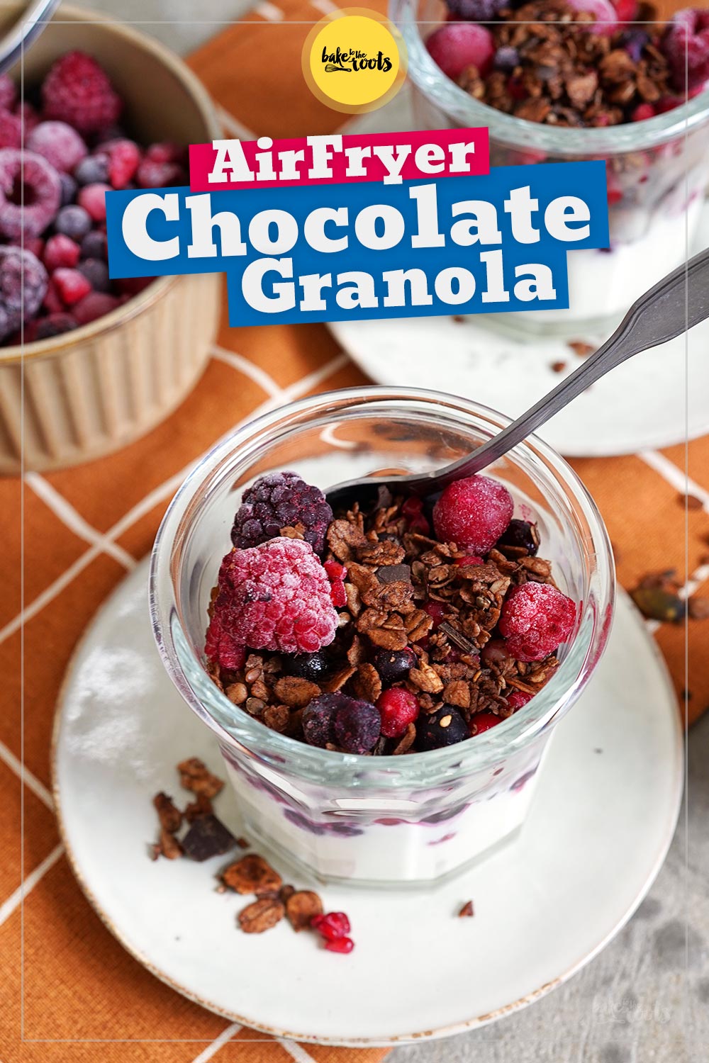 Einfaches Schoko Granola (aus dem AirFryer) | Bake to the roots