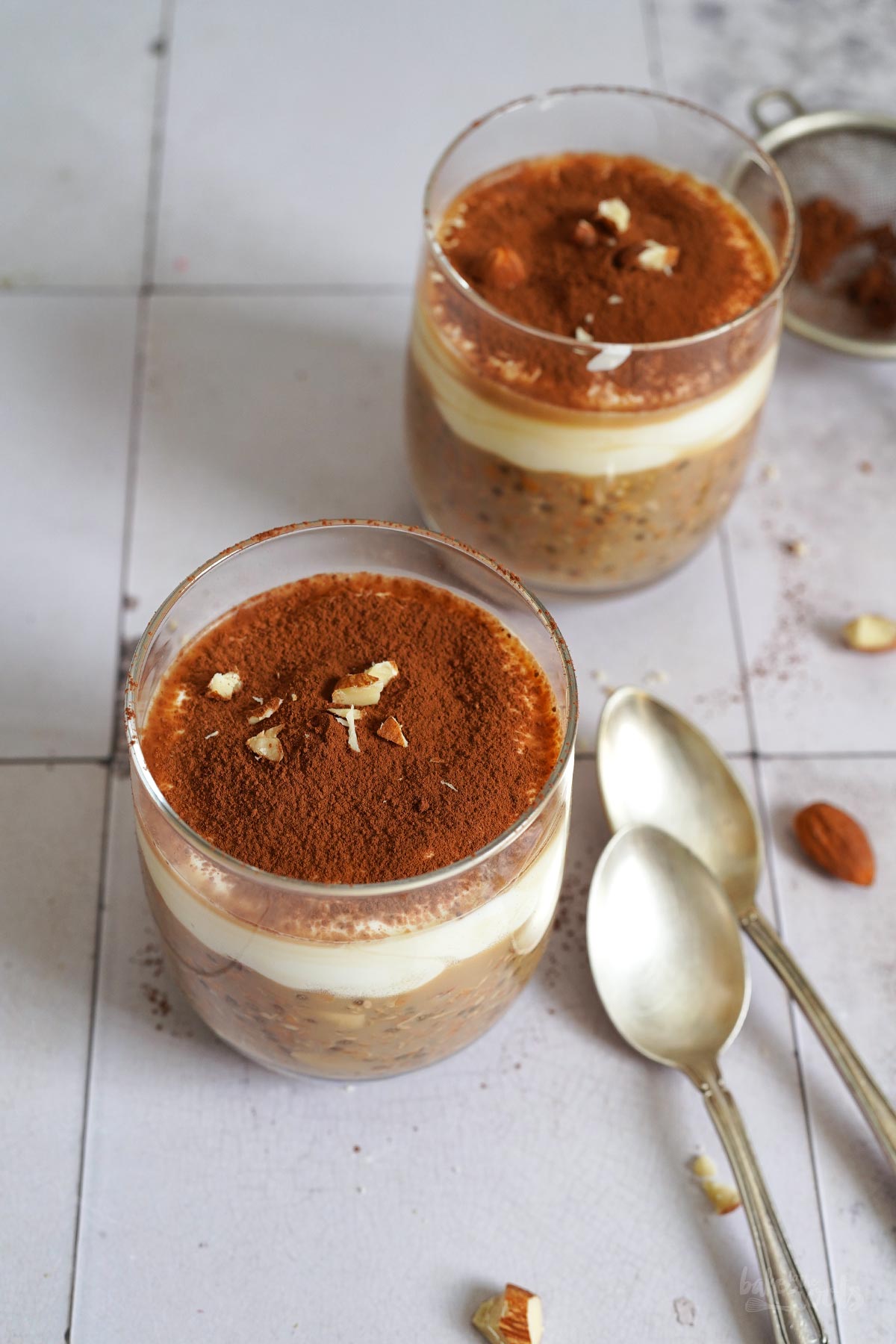 Tiramisu Overnight Oats | Bake to the roots