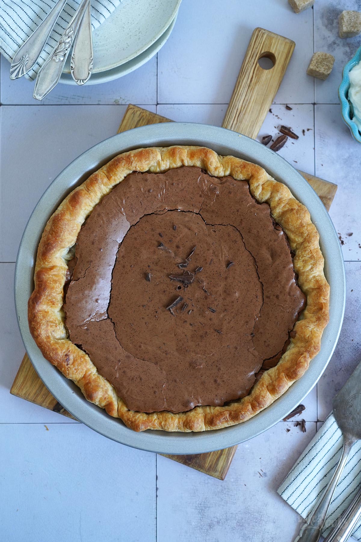 Fudgy Chocolate Brownie Pie | Bake to the roots