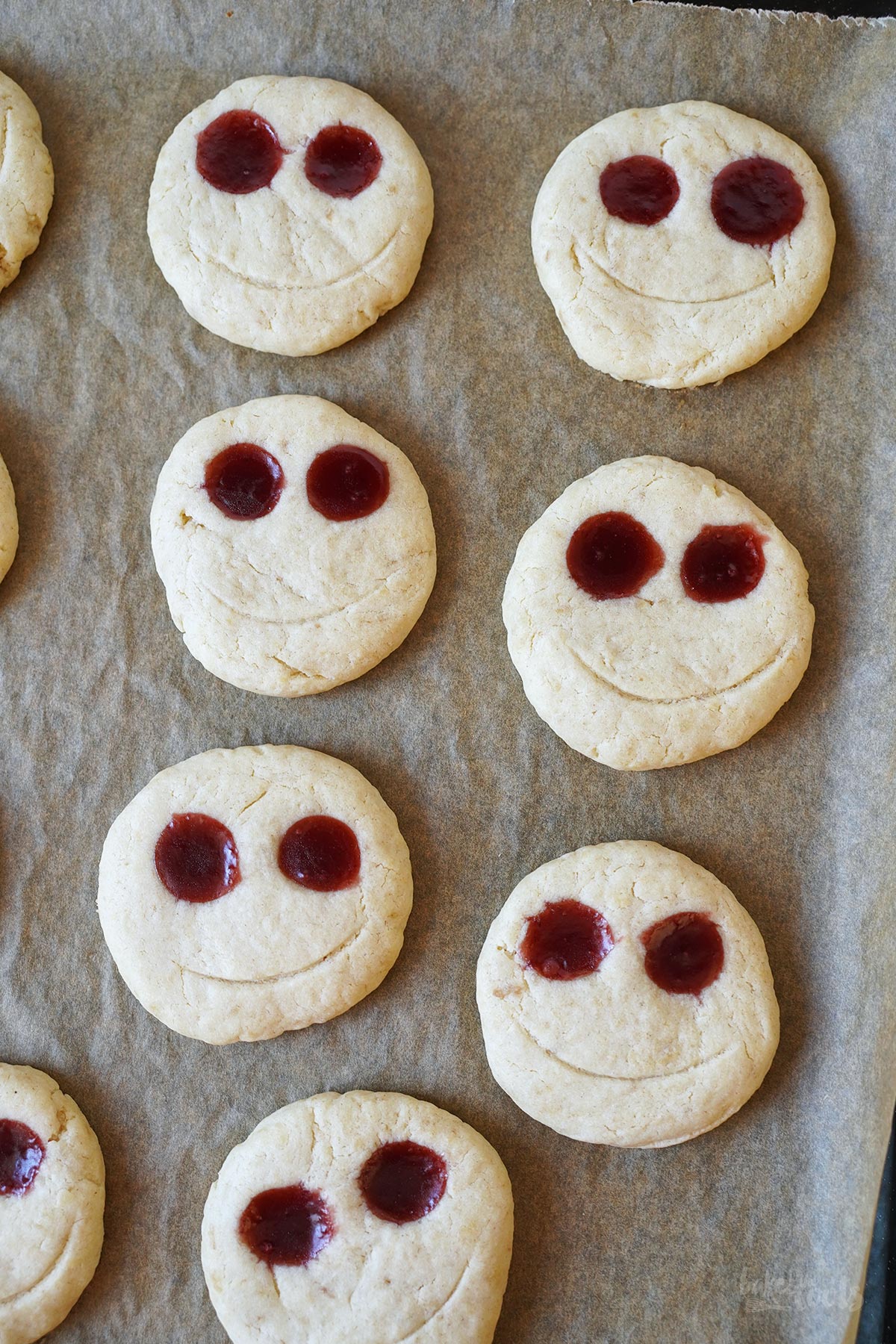 Jack Skellington Thumbprint Cookies | Bake to the roots