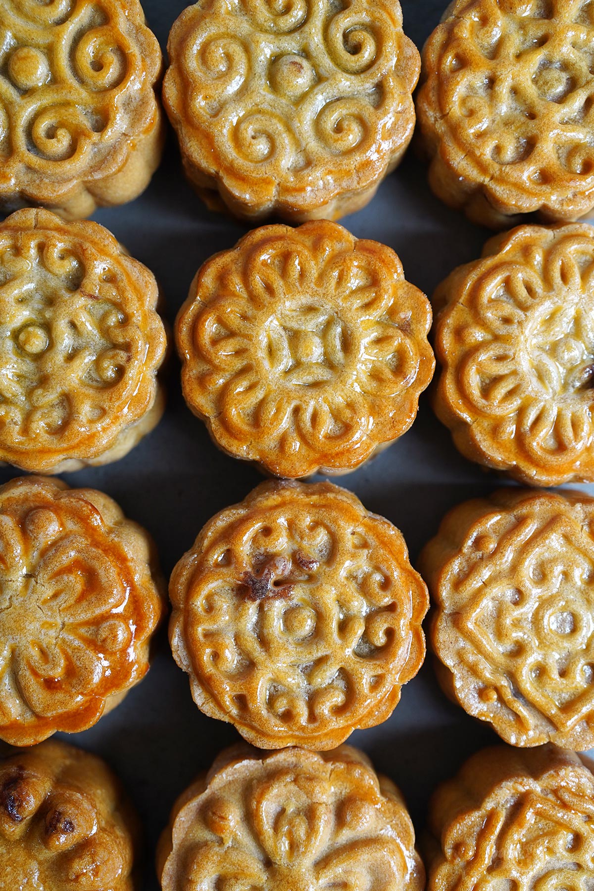 Mooncakes mit roter Bohnenpaste (Mondfest) | Bake to the roots