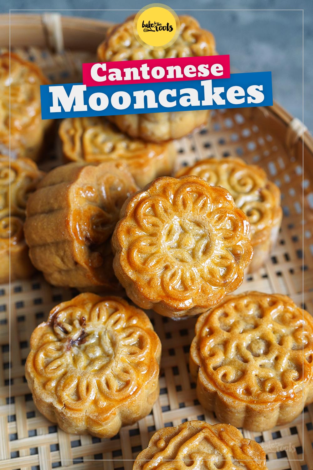 Mooncakes mit roter Bohnenpaste (Mondfest) | Bake to the roots