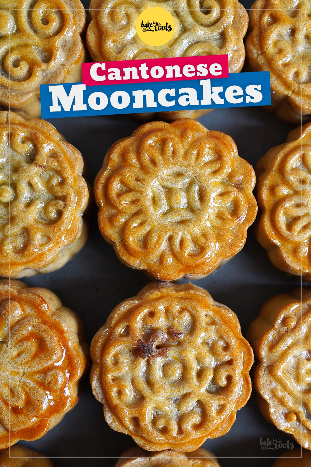Mooncakes mit roter Bohnenpaste (Mondfest) | Bake to the roots