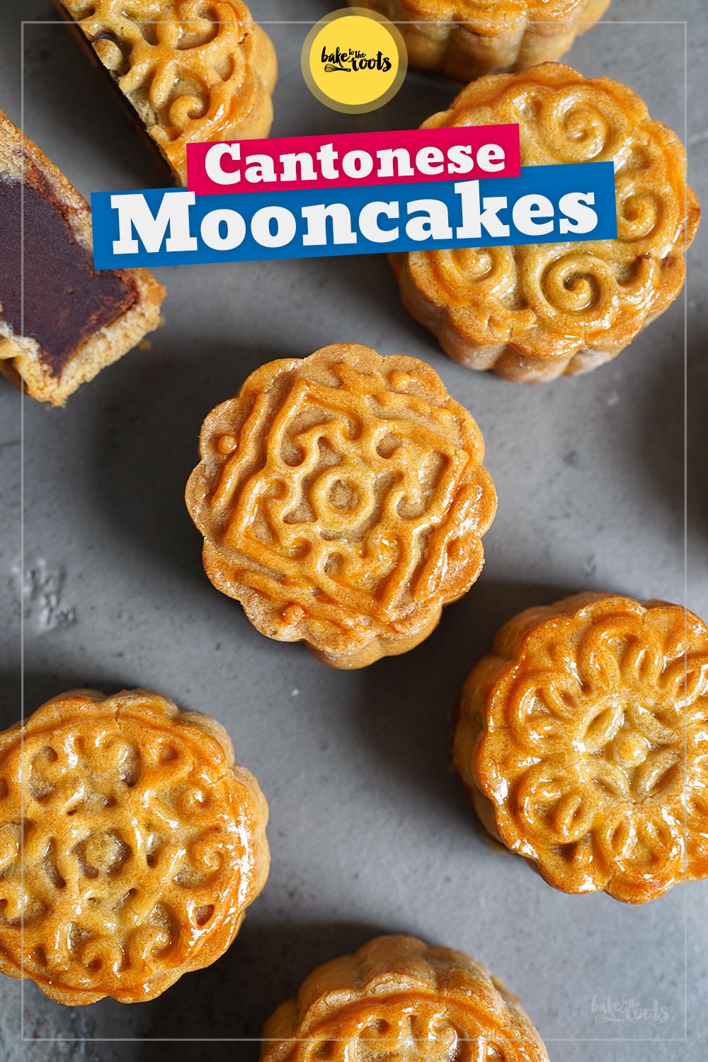 Mooncakes mit roter Bohnenpaste (Mondfest) | Bake to the roots