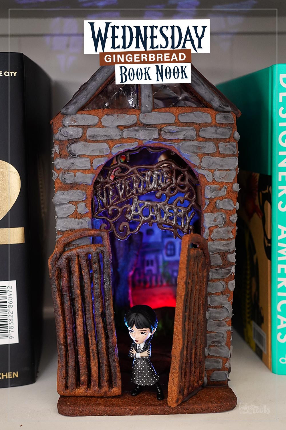 Wednesday Gingerbread Book Nook | Bake to the roots