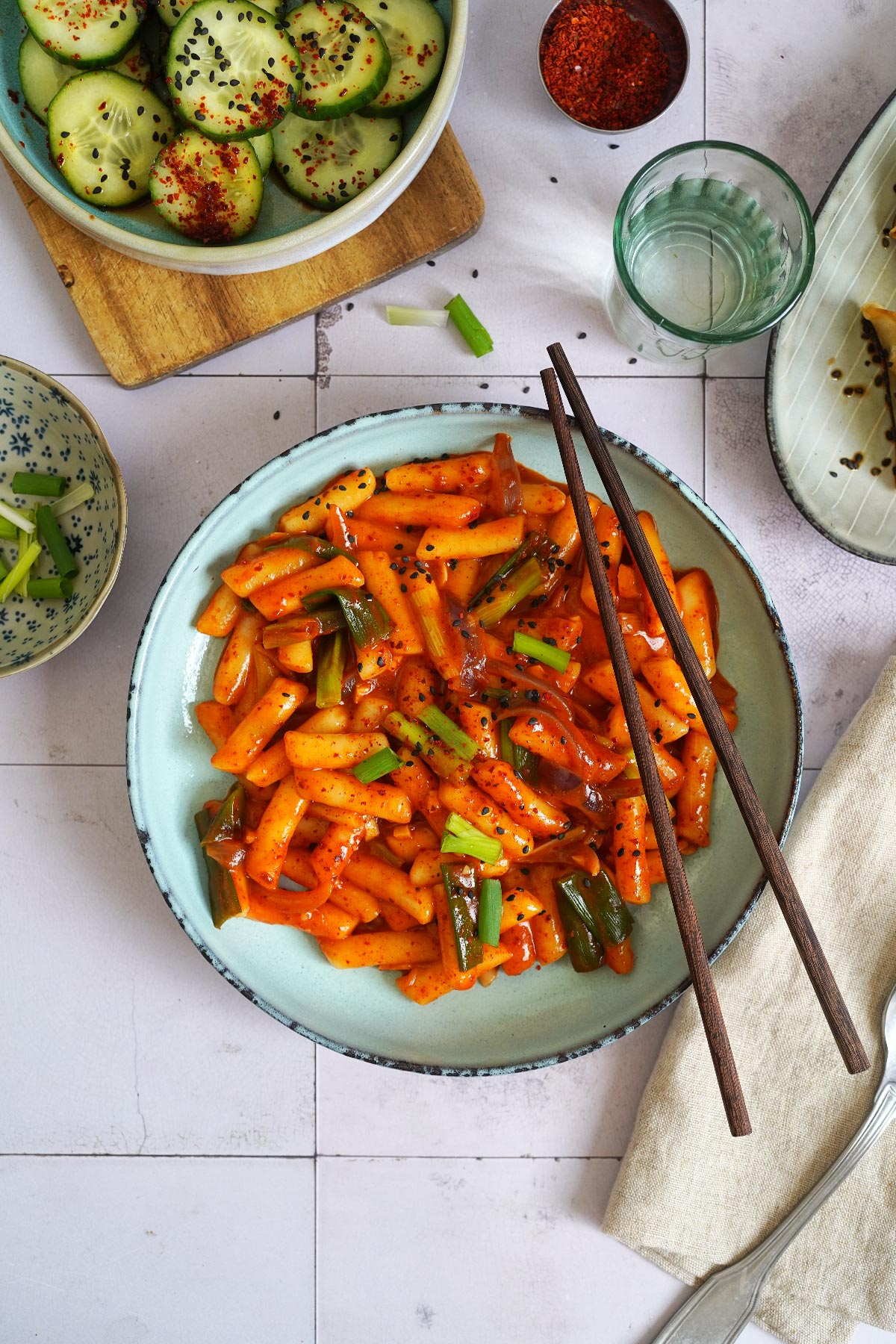 Koreanische Tteokbokki mit Gochujang | Bake to the roots